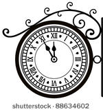 Vintage Clock Free Vector Art.