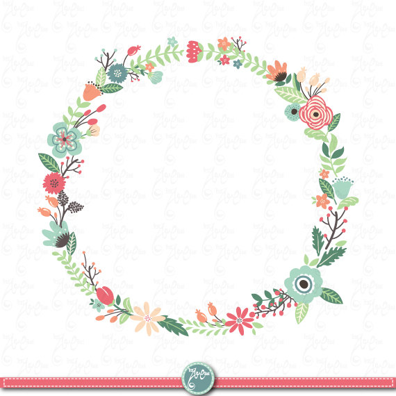 Wreaths Floral clip art: \