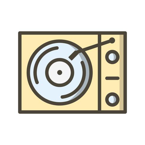 Vinyl player Vector Icon.