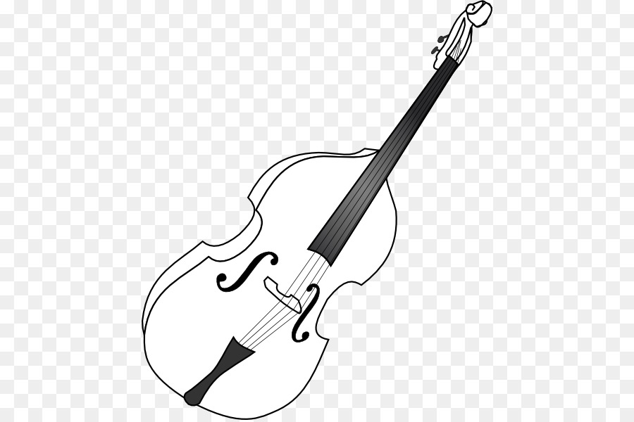 Double bass Cello Musical Instruments Bass guitar Clip art.