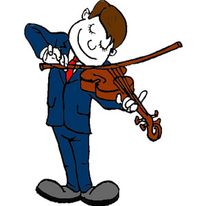 Violin Player Clipart.