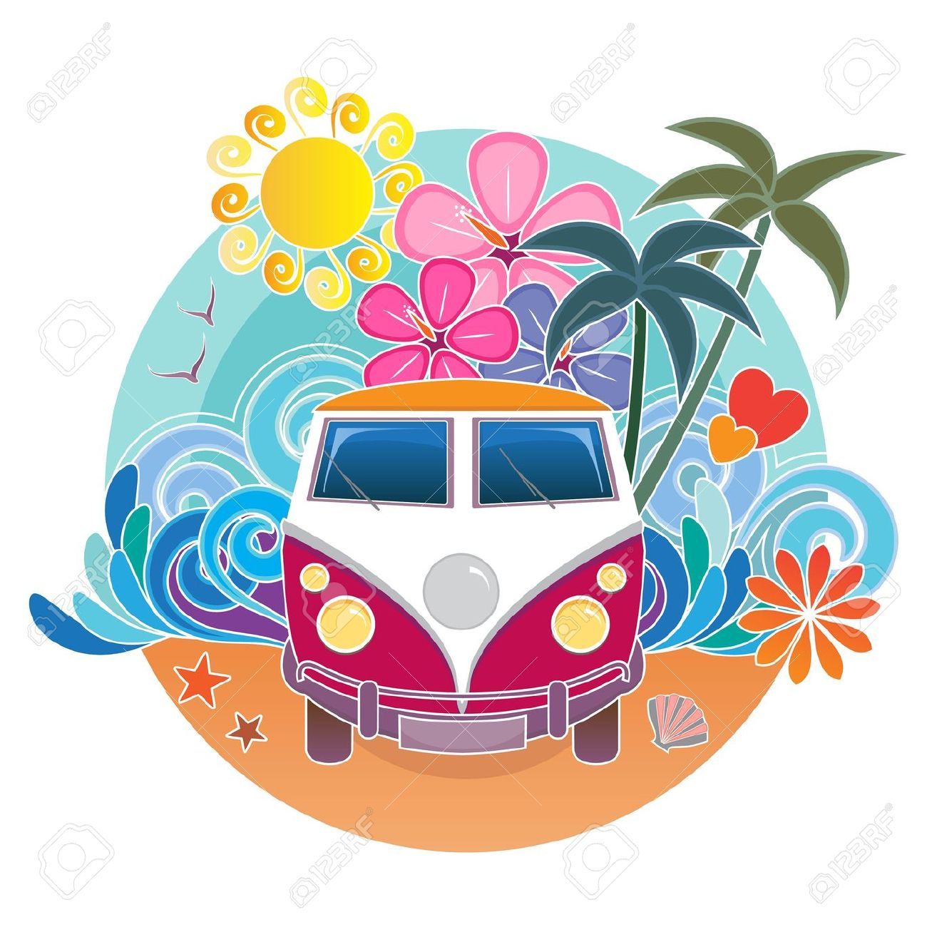 Retro Van Stock Vector Illustration And Royalty Free Retro.