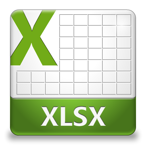 XLSX File Icon.