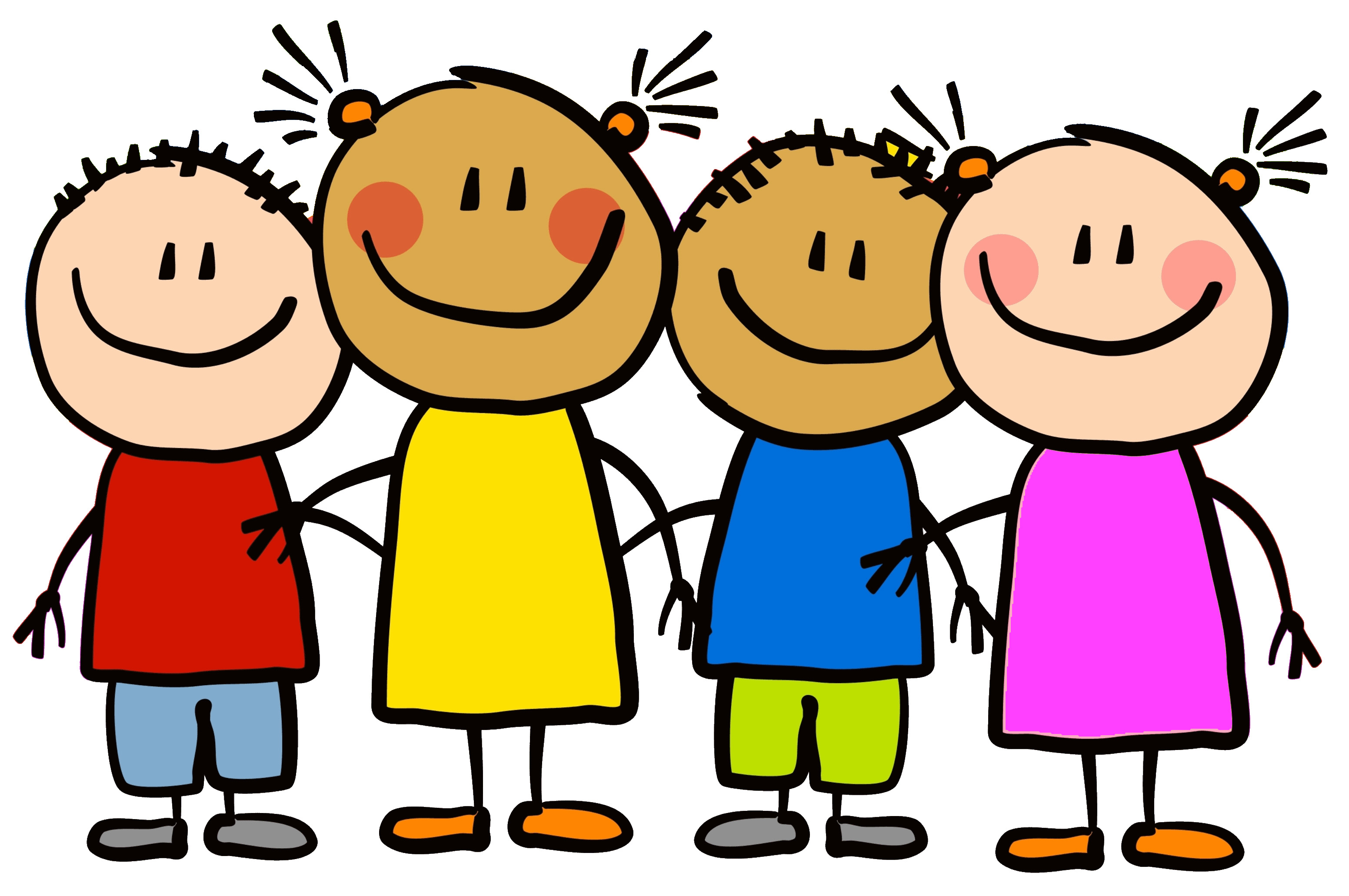 Young children playing clipart.