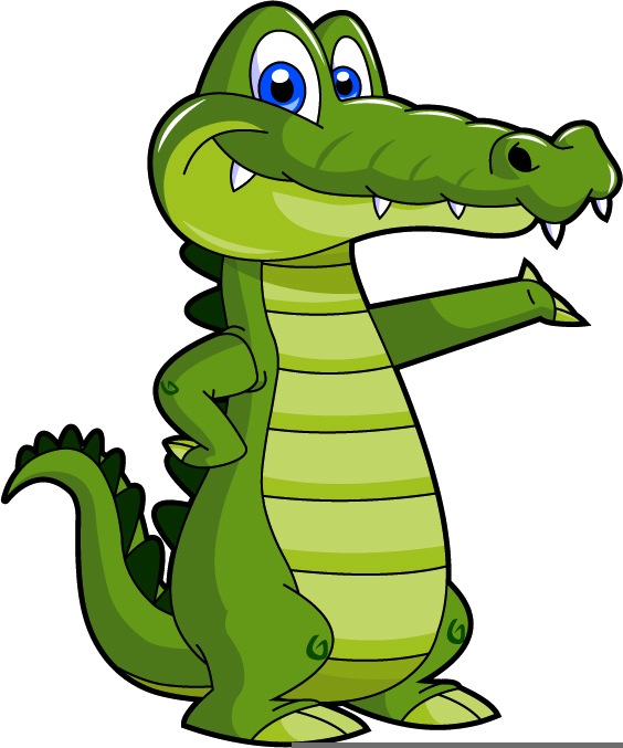 Clipart baby alligator.