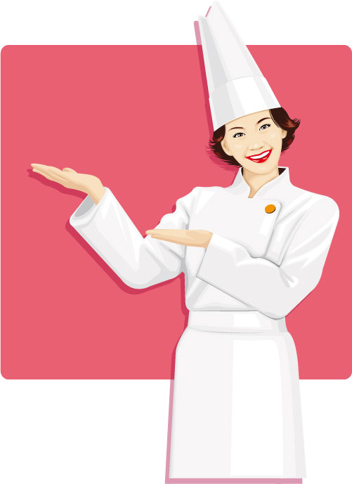 Woman cook clipart.