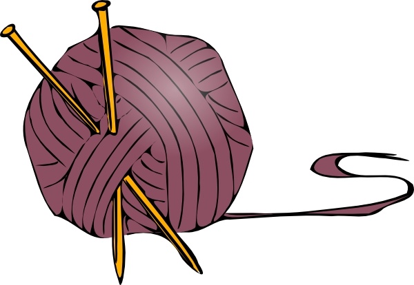 Knitting Yarn Needles clip art Free vector in Open office.