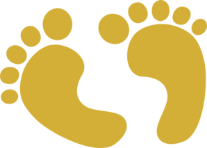 Gold Baby Feet Clip Art at Clker.com.