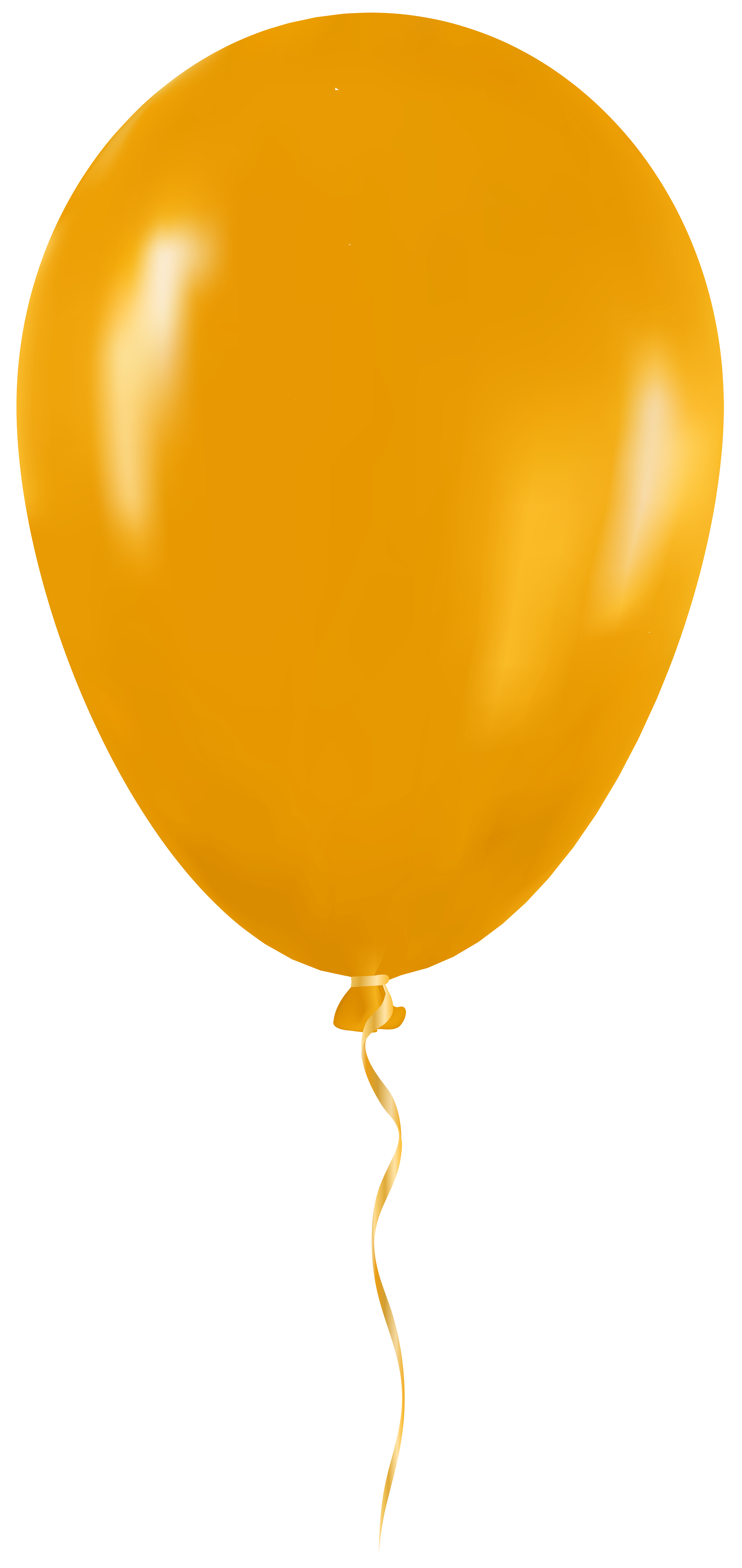 Yellow Balloon PNG Clip Art.