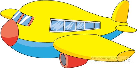 Yellow Airplane Clipart.