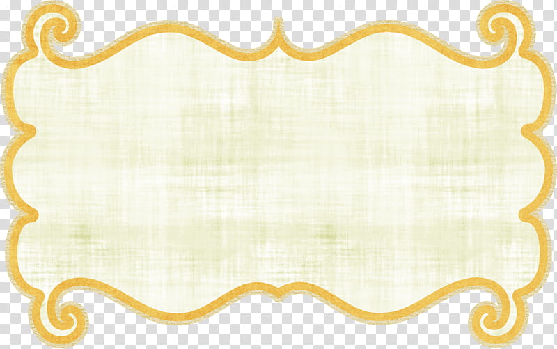 Yellow border line transparent background PNG clipart.