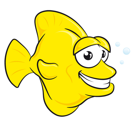 cartoon yellow fishHD IMG.