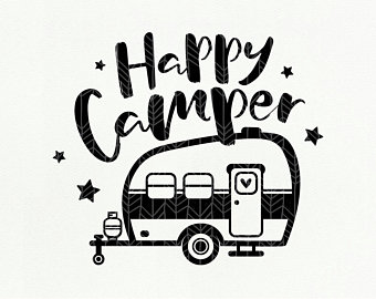 Happy camper clipart black and white 4 » Clipart Station.