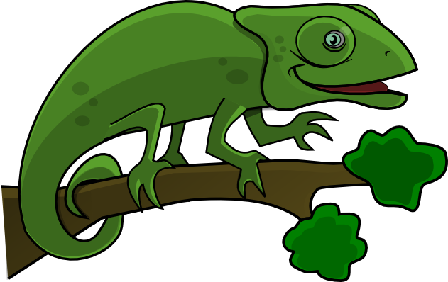 Chameleon clip art.