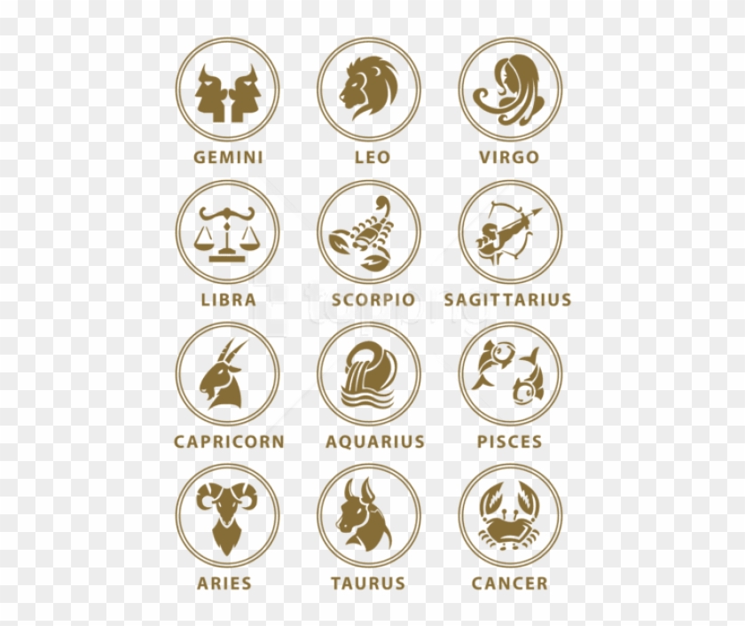 Free Png Download Transparent Zodiac Signs Set Clipart.