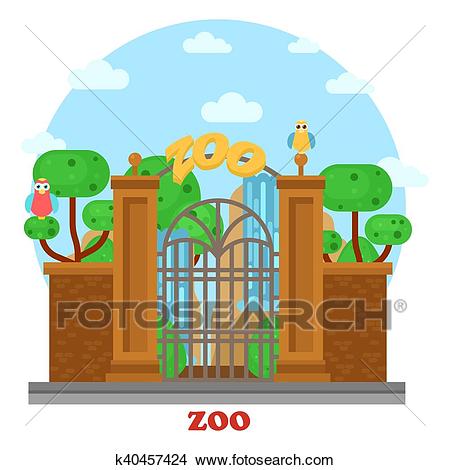 Zoo Entrance Clipart & Free Clip Art Images #23169.