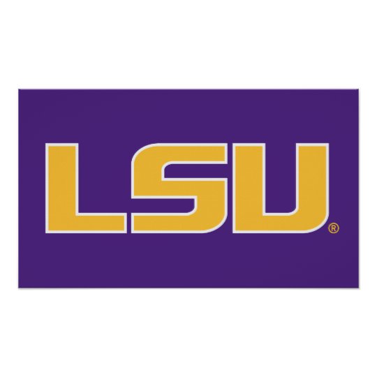 LSU Logo Poster.