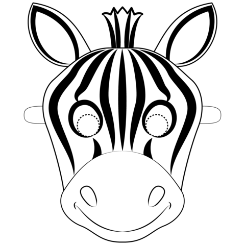 Zebra coloring pages.