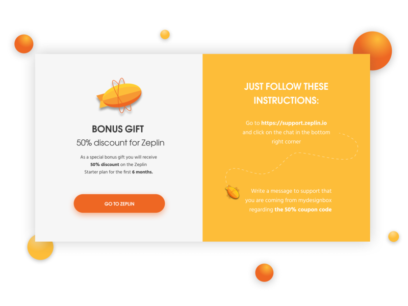 Discount for Zeplin by Marta Brezden on Dribbble.