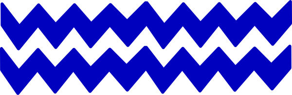 Blue Zig Zag Line Clipart.