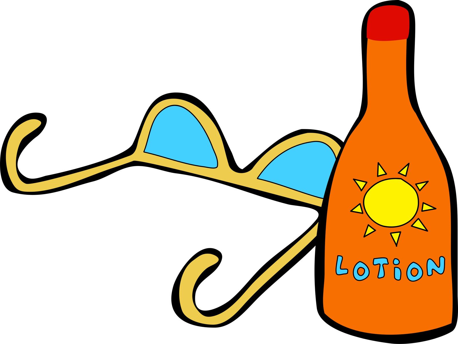 Sunscreen Lotion Clipart.