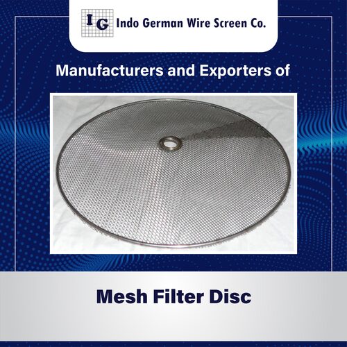 Silver Wire Mesh Filter Discs