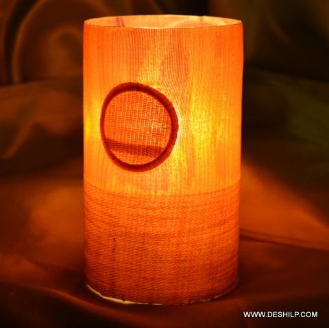 Orange Decorative Glass Table Lamp