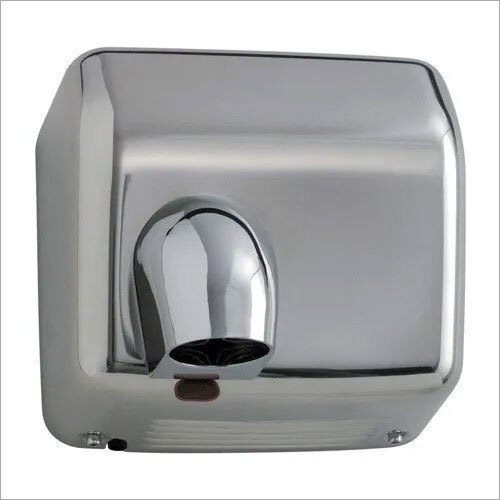 SS Hand Dryer - Silver Rectangular Design | Powerful Drying Performance, Sleek Finish