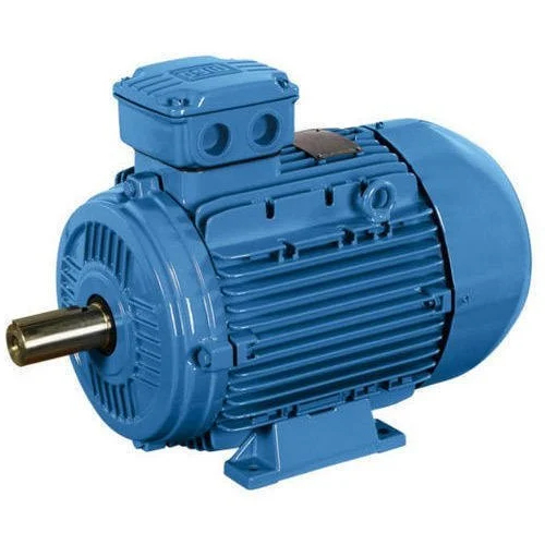 Three Phase Ac Motors - Electric Start, Totally Enclosed Design | Blue Induction Motor With Warranty