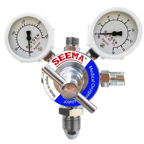 Metal Seema Medical Oxygen Regulator