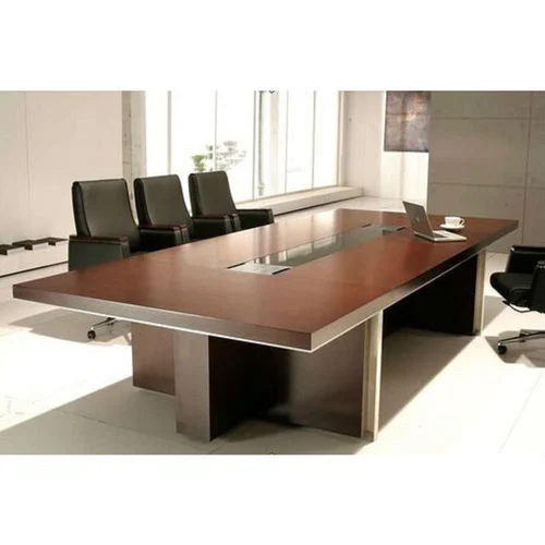 Office Conference Table Set - Color: Brown