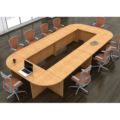 Modern Office Conference Table - Color: Brown