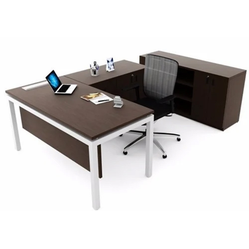 Modular Office Table - Color: Brown