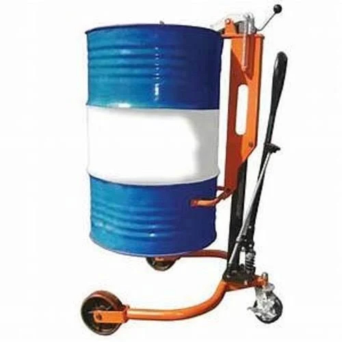 Hydraulic Drum Lifter Trolley - Material: Steel