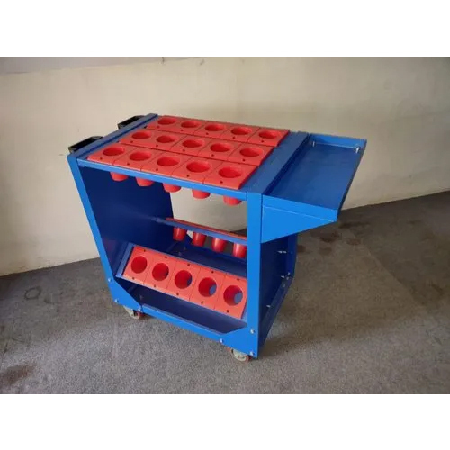 Bt50 Vmc Tool Trolley - Color: Blue And Red