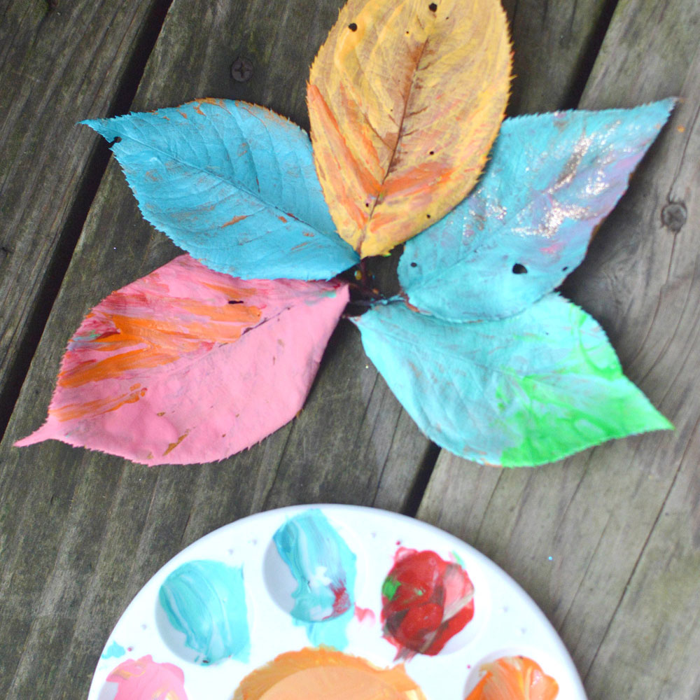 Leaf Painting For Kids