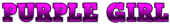 PURPLE GIRL Logo Style