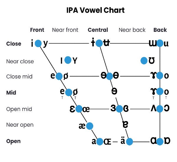 Ipa Phonetic Alphabet Vowels Below Is A Chart Depicting The Vowels Of ...