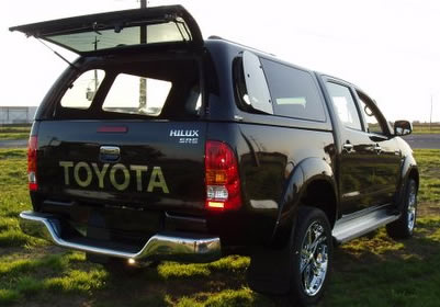 Toyota Hilux Canopy available in regular, super and crew cab. 