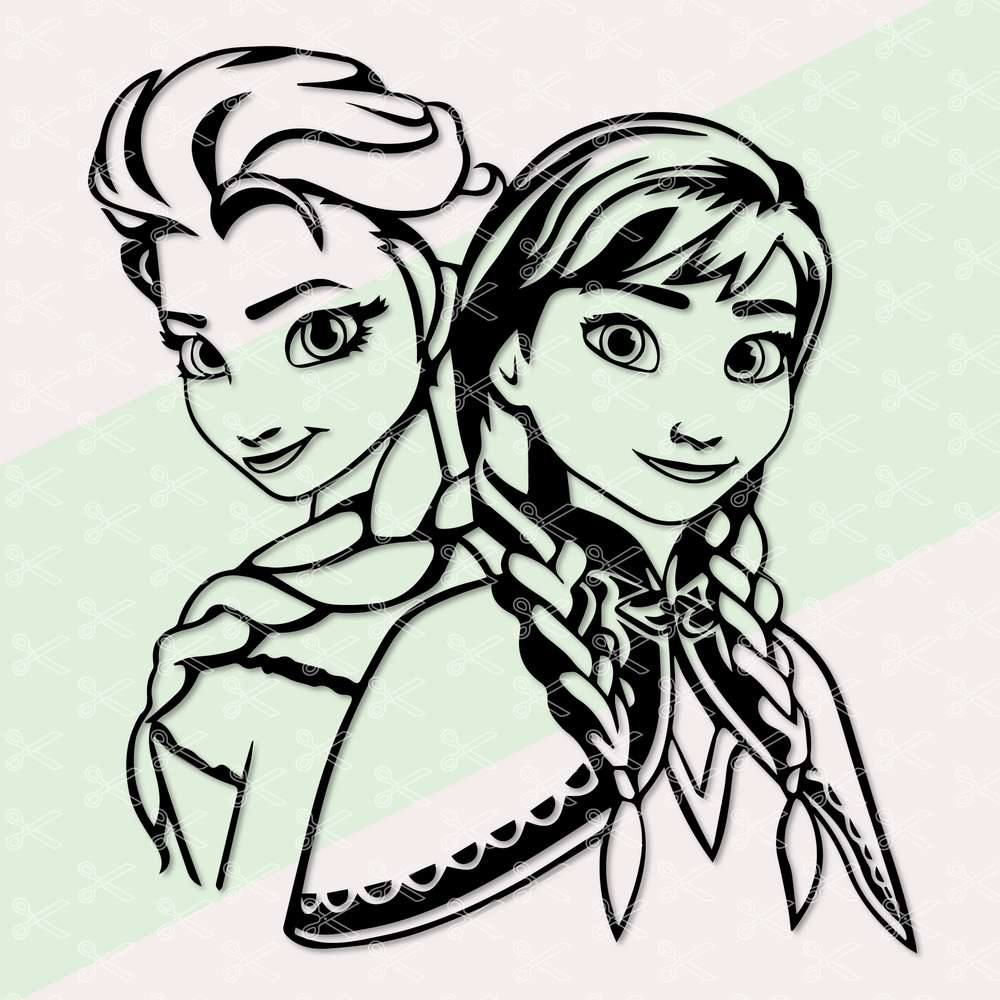 Anna And Elsa Svg Free Gif Free Svg Files Silhouette And Cricut | My ...