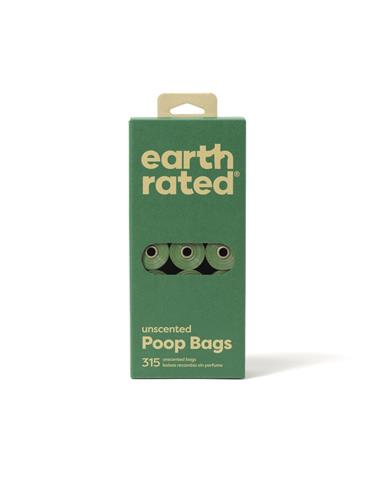 Earth Rated Unscented Poop Bags 315ct on 21 Refill Rolls