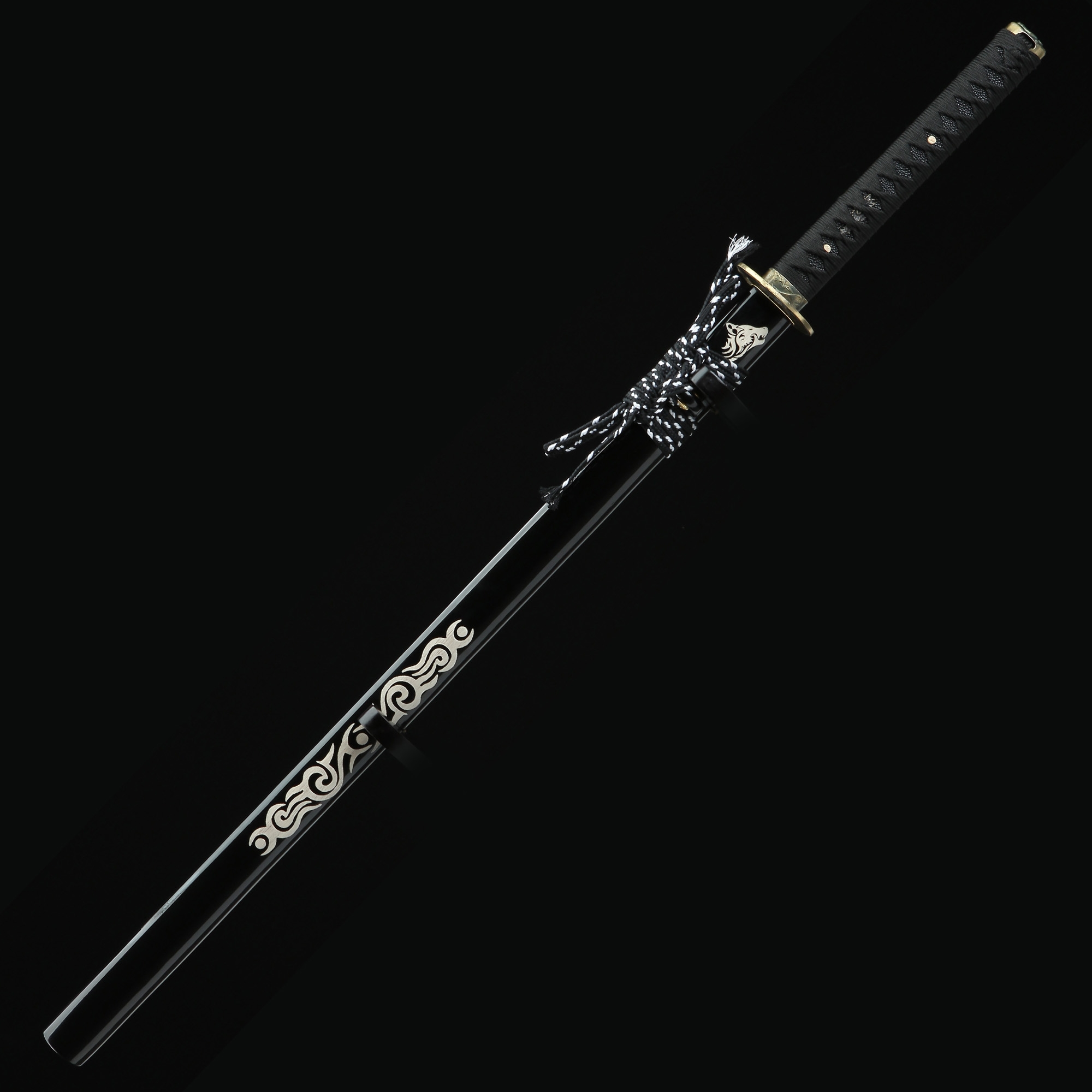 Black Ninja Sword | Handmade Japanese Ninjato Ninja Sword Full Tang ...