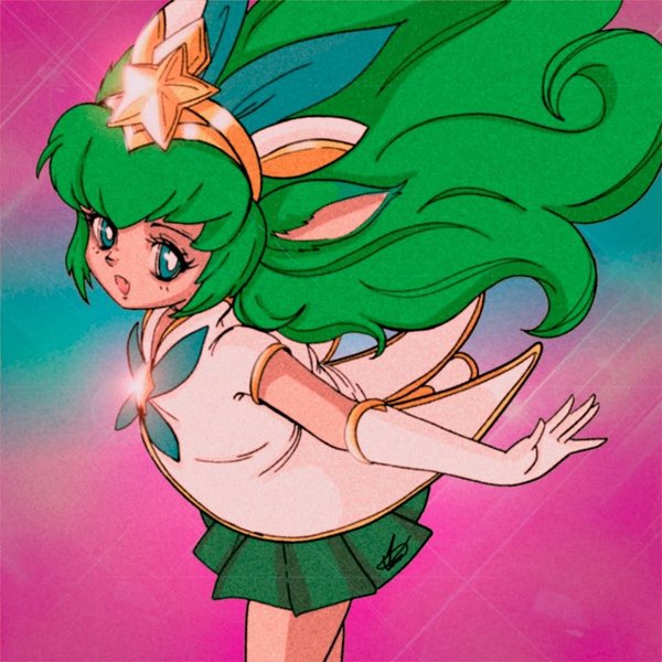 Noririn Art  Powerpuff Girls in 90s anime style