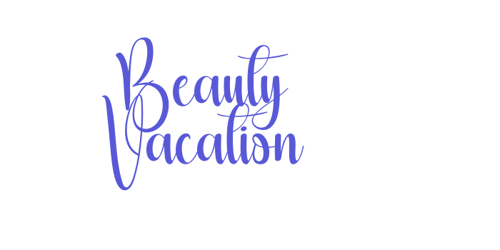 Beauty Vacation Font Download