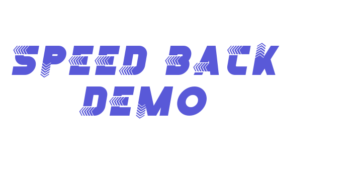 Speed Back Demo Font Download