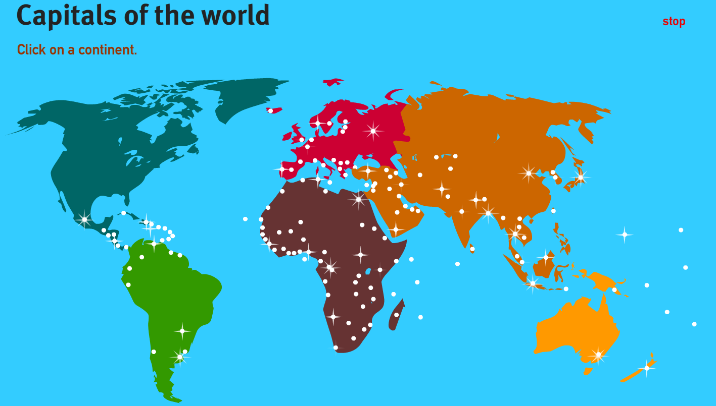 World Map With Countries Capitals Major Cities Maps Of The World Images