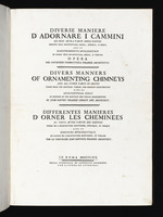 Titelseite: Verschiedene Arten, Kamine und alle anderen Teile des Hauses zu schmücken, der ägyptischen, etruskischen und griechischen Architektur entnommen