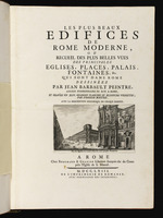 Titelseite: Die schönsten Gebäude des modernen Rom, oder Sammlung der schönsten Ansichten von Kirchen, Plätzen, Palazzi, Brunnen usw. in Rom