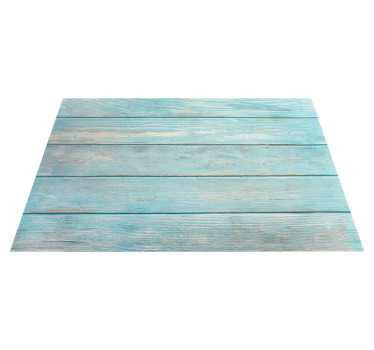 Alfombras vinílicas modernas Patrón de madera azul - TenVinilo