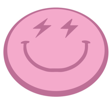 Tapis vinyle ado visage souriant électrisant - TenStickers